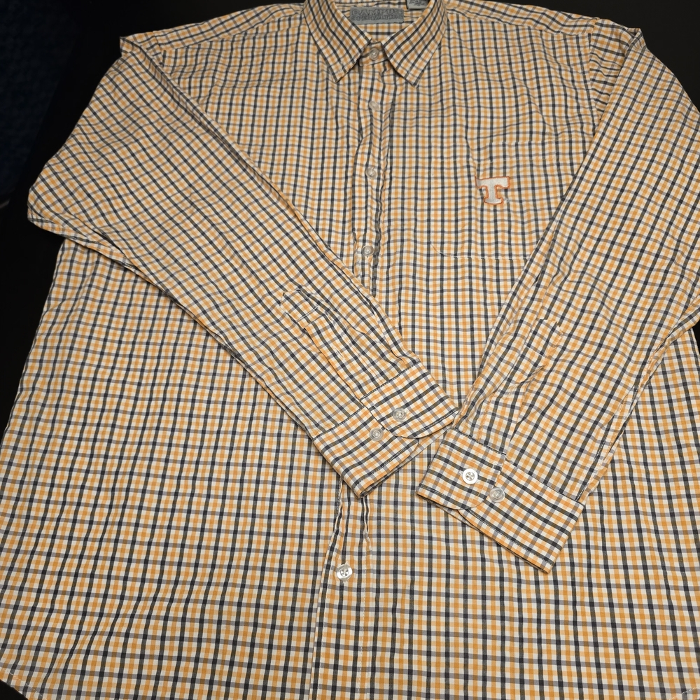 Campus‎ Specialties Check Button-Up Shirt Tennessee Volunteers Long Sleeve L